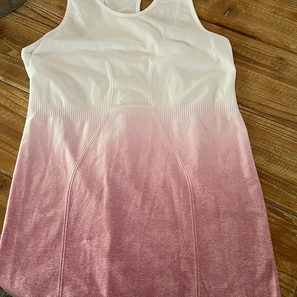 ZYIA Pink and White Ombré Knit Dress